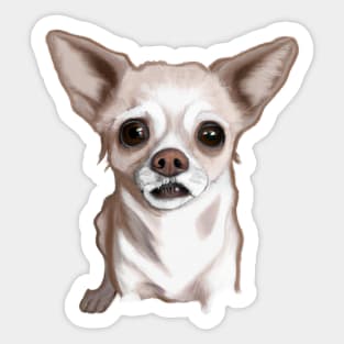 Cute Chihuahua Drawing Sticker